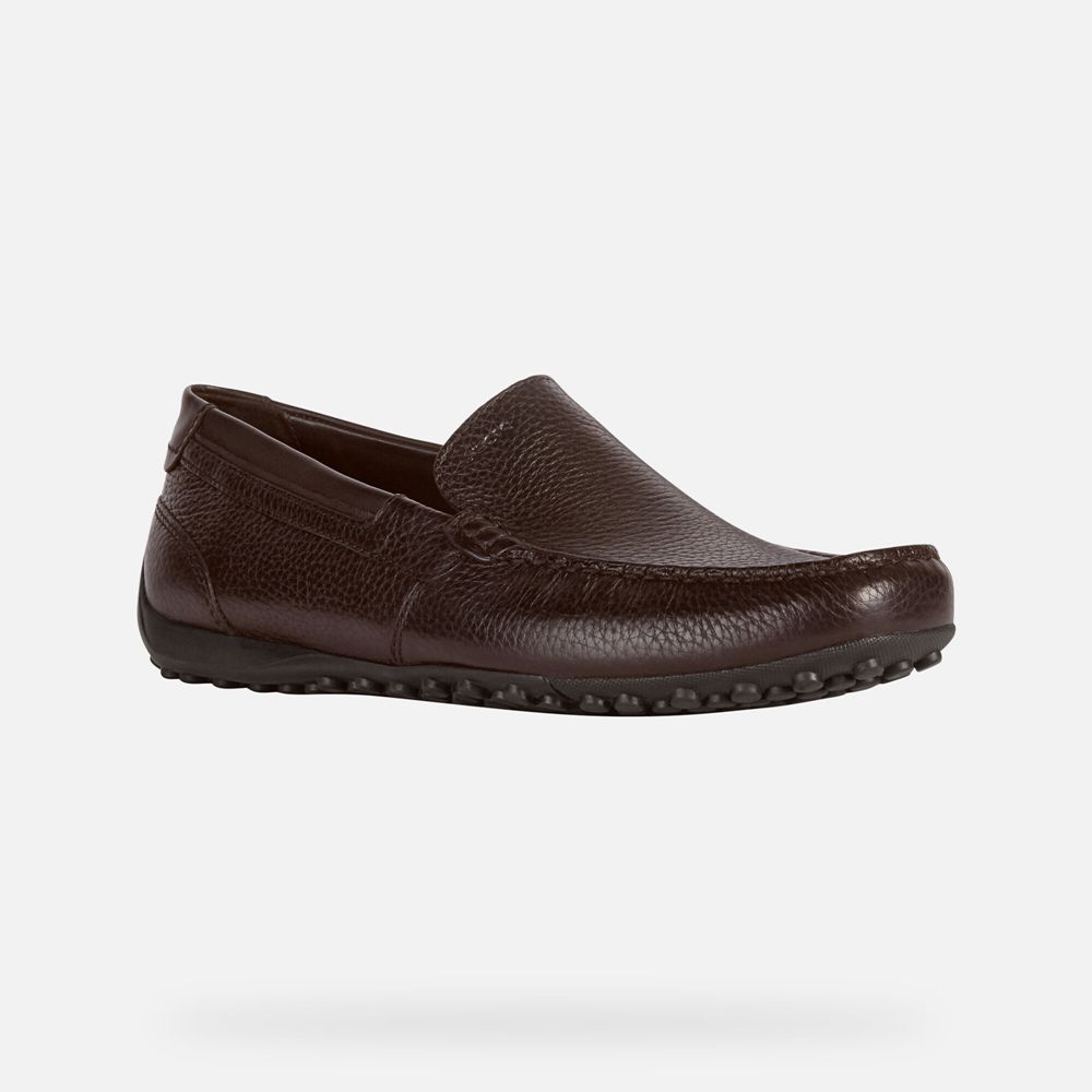 Mocassin Geox Snake - Marron Foncé - Homme 142589-QKE